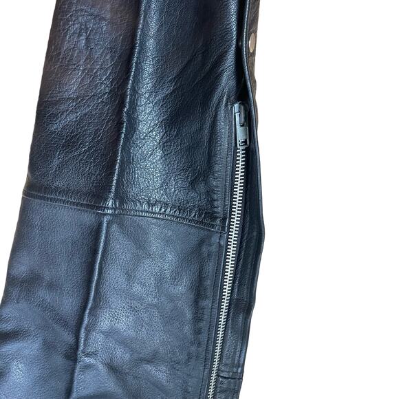 Wild Ride Black Leather Chaps Women’s Size XXL - Picture 4 of 7